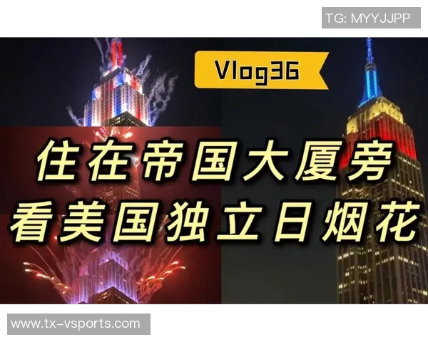 莱万多夫斯基点亮纽约帝国大厦，庆祝波兰独立日